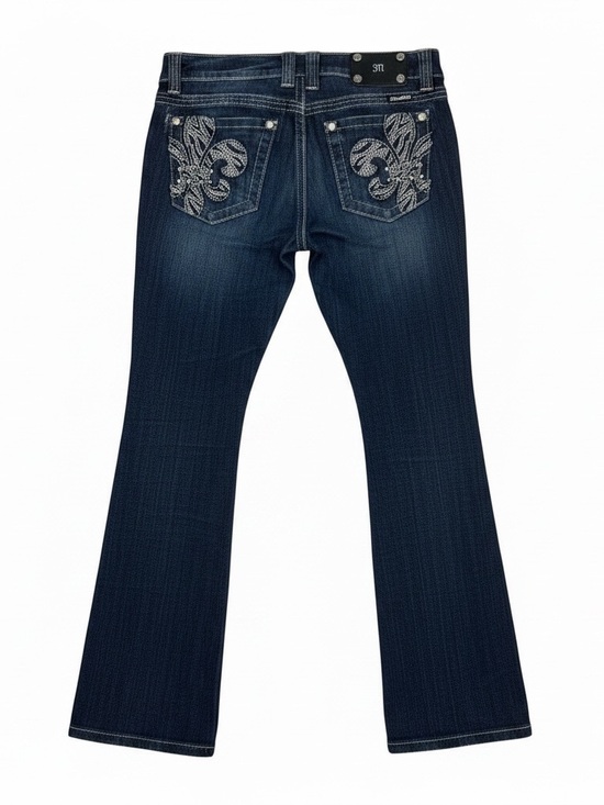 Miss Me Denim - Miss Me Dark Blue Embellished Flare Jeans Sz 29” Jr | FAIR UC